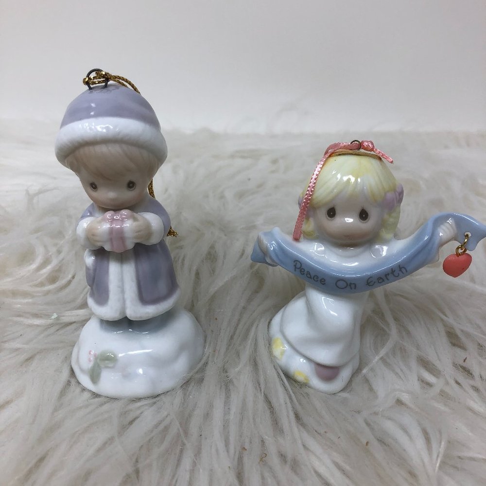 Precious Moments Collection Christmas Musical Instrument two pieces